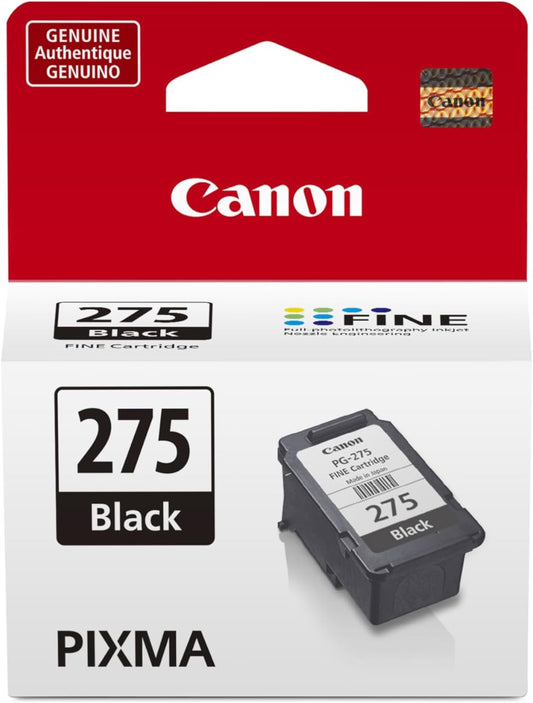 Canon PG-275 Genuine Black Ink Cartridge, Compatible with TS3520/3522,