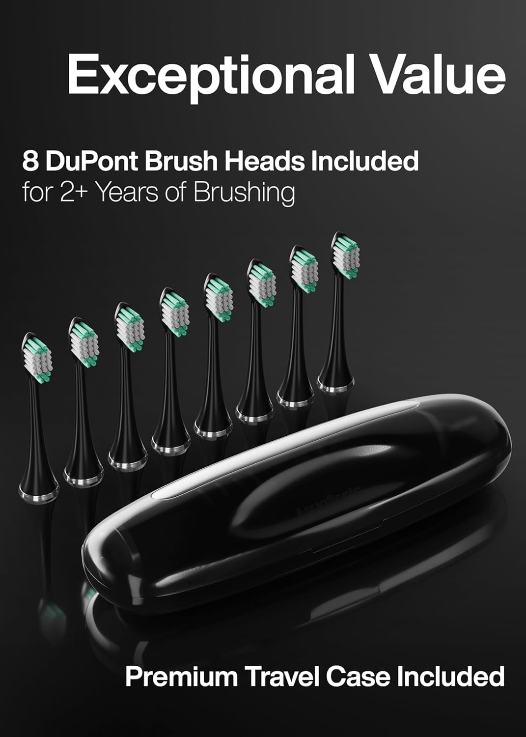 Aquasonic Black Series Ultra Whitening Toothbrush – ADA Accepted Elect