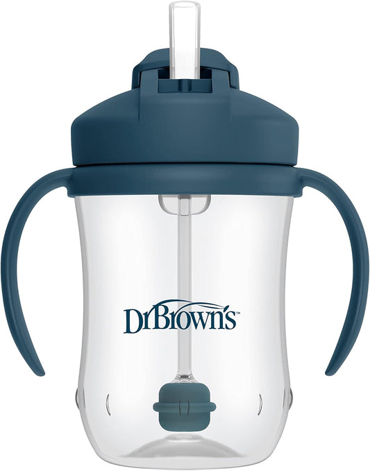 Dr. Brown's Milestones Baby's First Straw Cup, Training Cup with Weigh