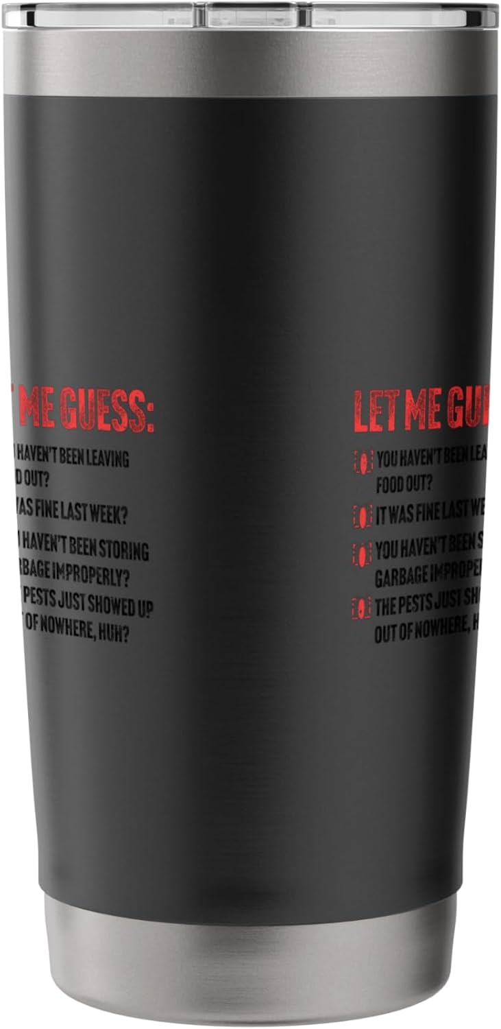 Pest Control funny Exterminator Coffee Mug Stainless Steel Insulated Tumbler