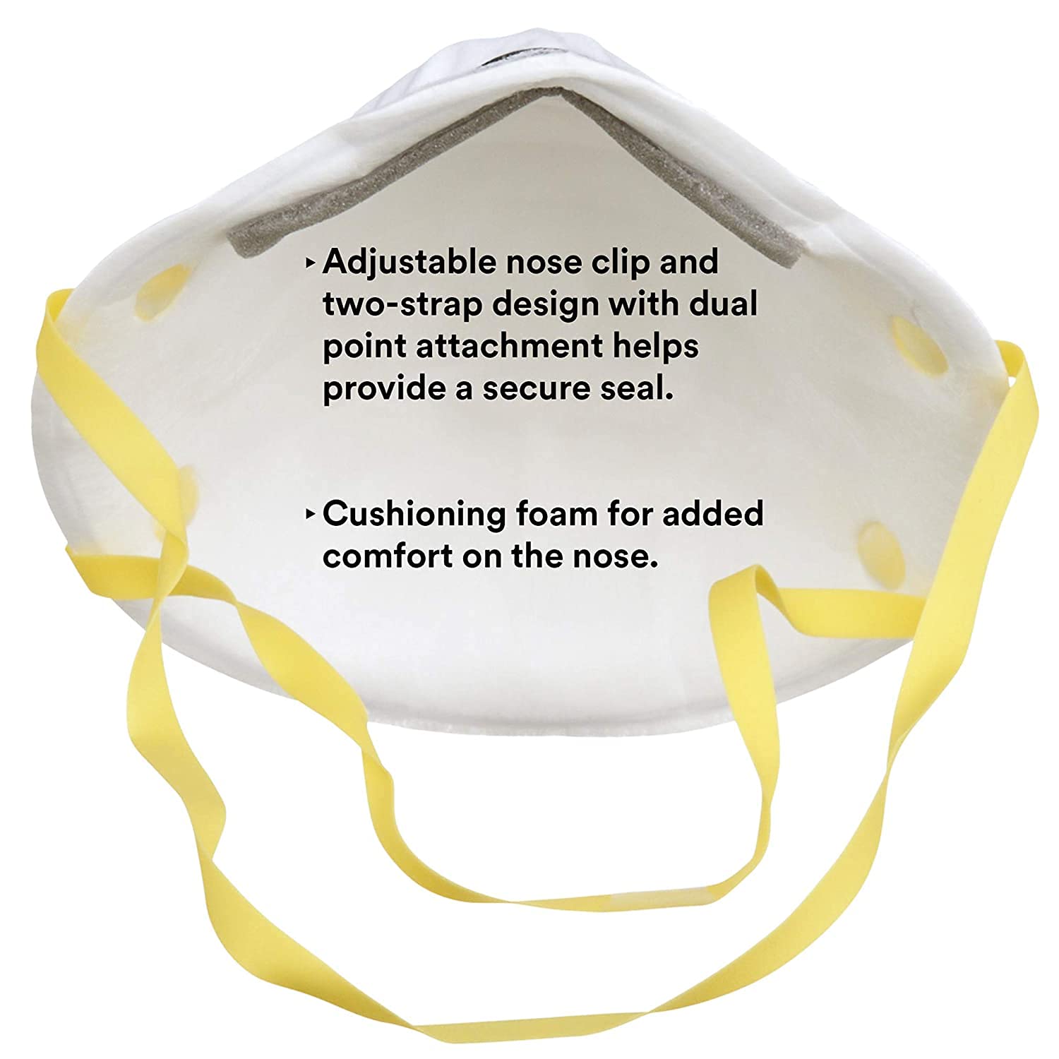 3M 8210 Particulate Respirator, N95, Pack of 20 Disposable Respirator,