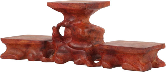 PRETYZOOM Wooden Display Base Base Stand for Decor Vase Stand Teapot Riser Craft Display