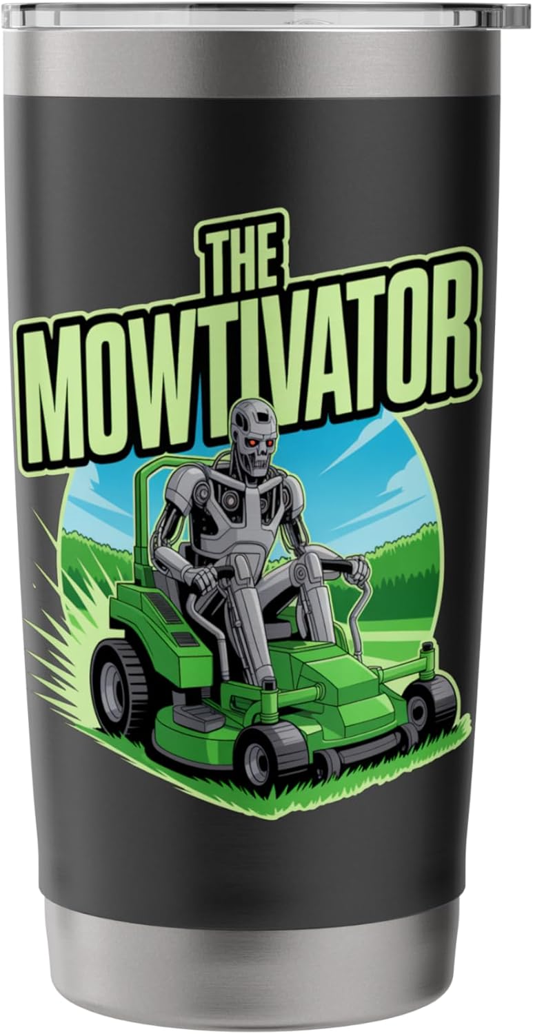 The MOWtivator/Zero-turn Funny Lawn care. Stainless Steel Insulated Tumbler