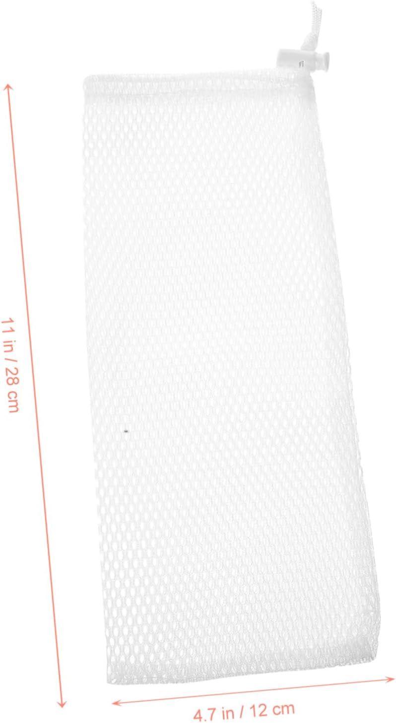 Bird Feeder Mesh Bags 5Pcs Drawstring Hanging Net Bags for Wild Birds Outdoor Garden Feeding 11X4.7 Inch Polyester Replacement Finch Sock