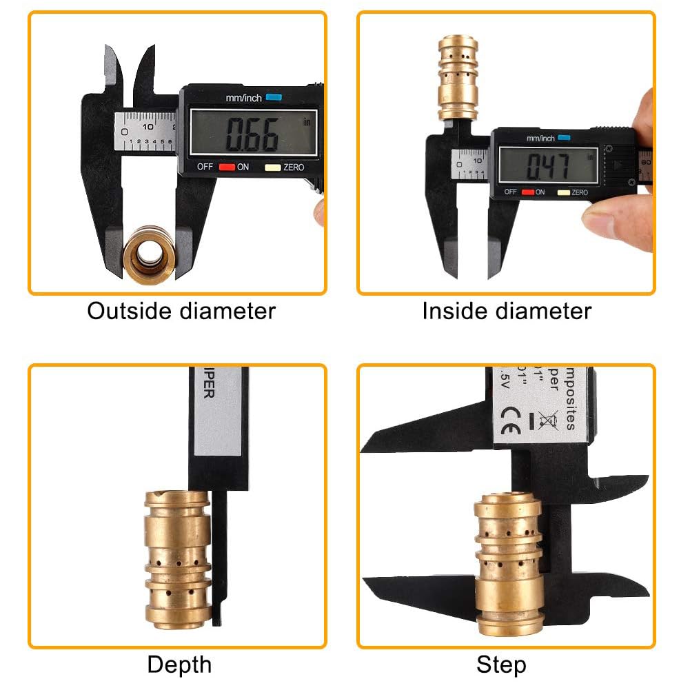 Digital Caliper, Sangabery 0-6 inches Caliper with Large LCD Screen, A