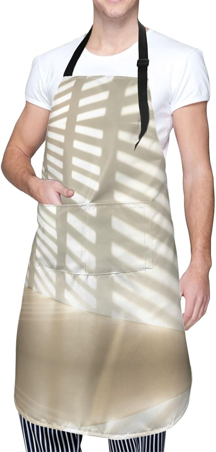 Stripe Don't Kill My Vibe print Waterproof apron with pocket adjustable cooking apron for adult kitchen bibs to bake