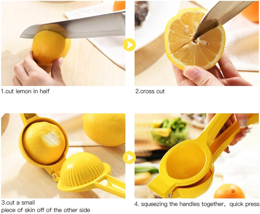 Manual Juicer Citrus Lemon Squeezer, Fruit Juicer Lime Press Metal, Pr
