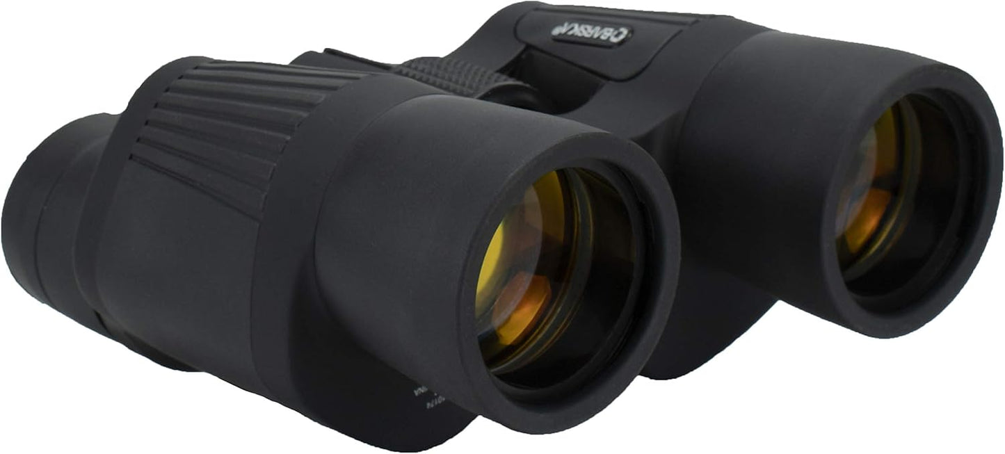 Barska 8x42mm X-Trail Binoculars – Compact High Power, Ruby Multi-Coated Optics, 42mm Lens, Rubber Grip, Center Focus, for Bird Watching & Hunting