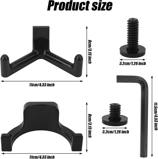 21pcs Tool Storage Hooks, Black Y/U-Shape Hooks with Screw Wrench Hang