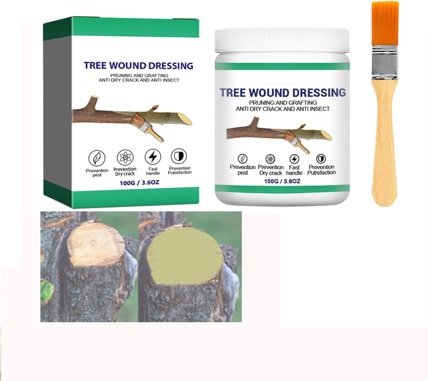 Tree Wound Sealer, Pruning Sealer, Bonsai Tool Multipurpose Garden wit