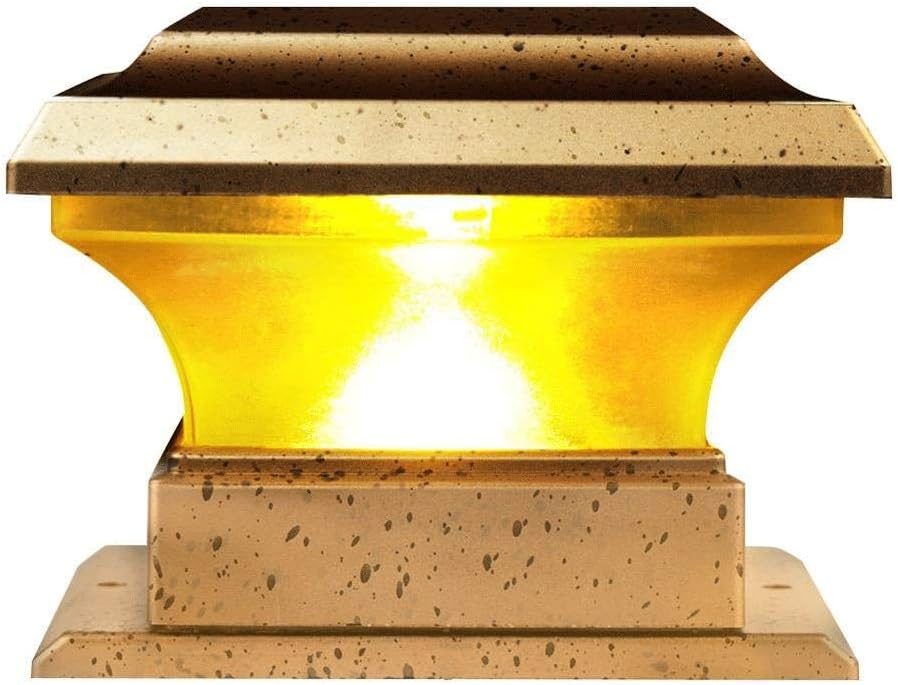 Wall sconces Solar Power Fence Post Lights Waterproof Outdoor Garden Landscape Yard Pillar Lamp Warm Light Decorative Exterior Fixture