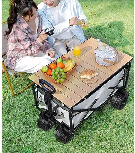 Collapsible Wagon Cart with Wheels Foldable Folding Wagons Carts Silen