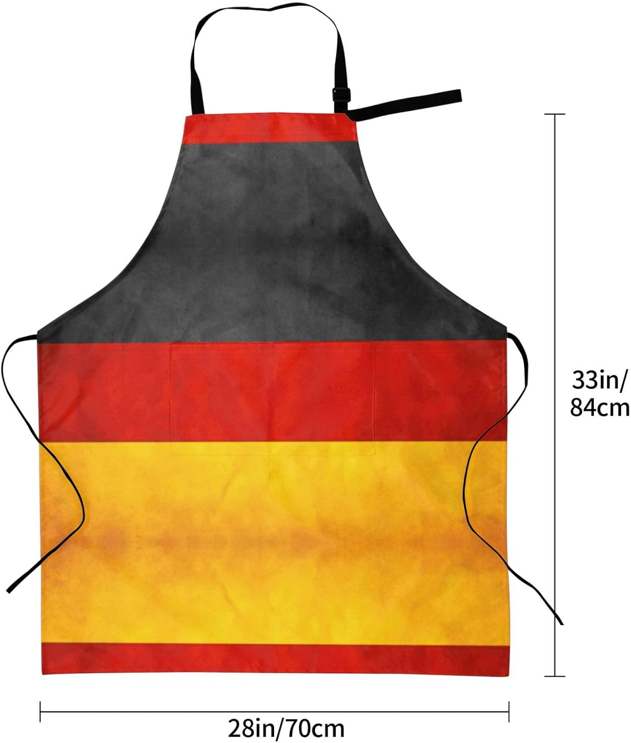 Germany Flag print Waterproof apron with pocket adjustable cooking apron for adult kitchen bibs to bake