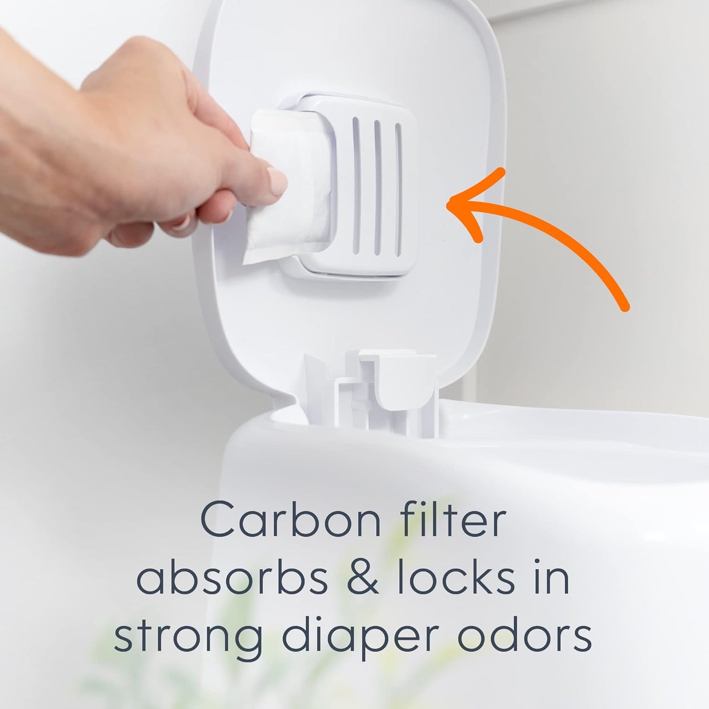 Playtex Diaper Genie Complete Pail with Built-In Odor Controlling Antimicrobial, Includes Pail & 1 Refill, White , 8.36 Pound