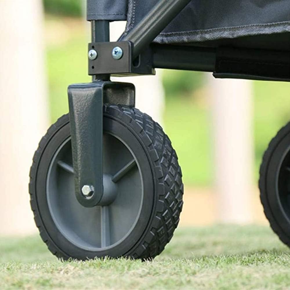 Folding Cargo Wagon,Compact Outdoor Garden Trolley Camping Cartcollapsible Folding Utility Wagon, Support Up to 80kg