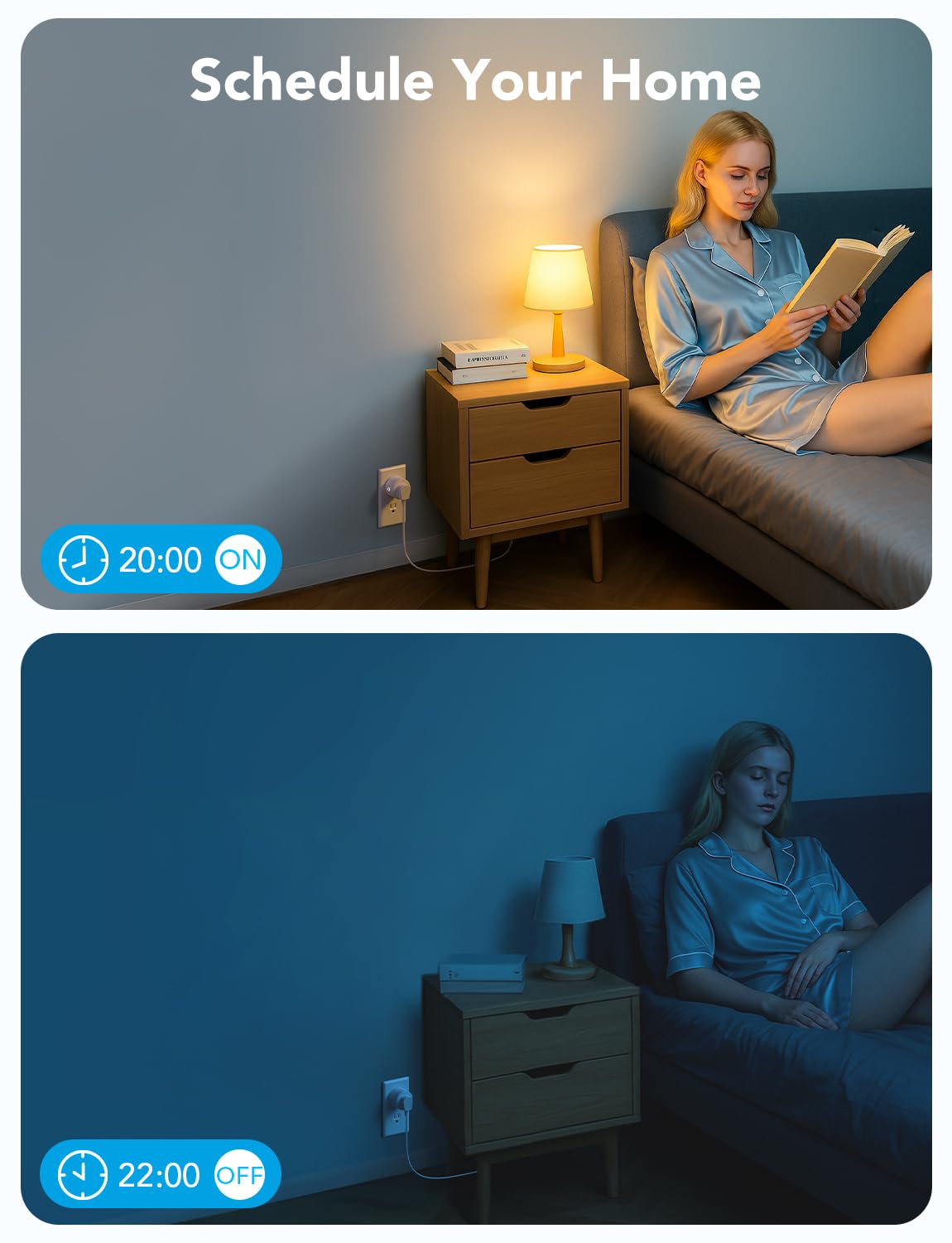 Govee Smart Plug, WiFi Plugs Work with Alexa & Google Assistant, Smart