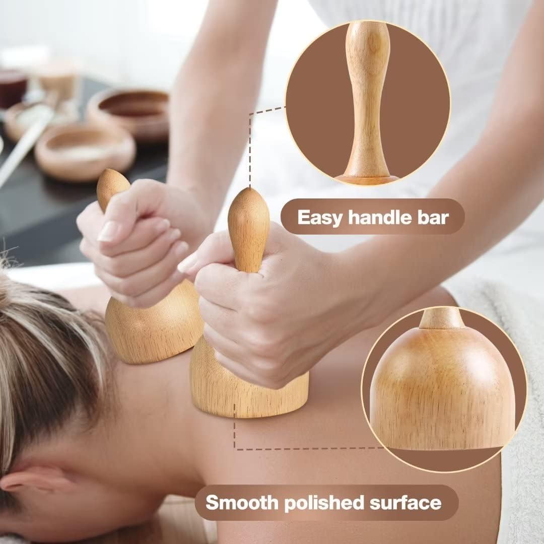 10-in-1 Wood Therapy Massage Tools Gua Sha Wooden Massager for Body Sh