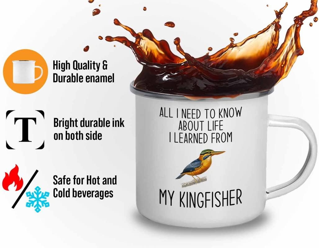 Bird Lover Camper Mug 12oz - Lfe my bird - Hummingbird Nest Cage Parrot Dad Gardening Outdoor Birdwatcher Feeder