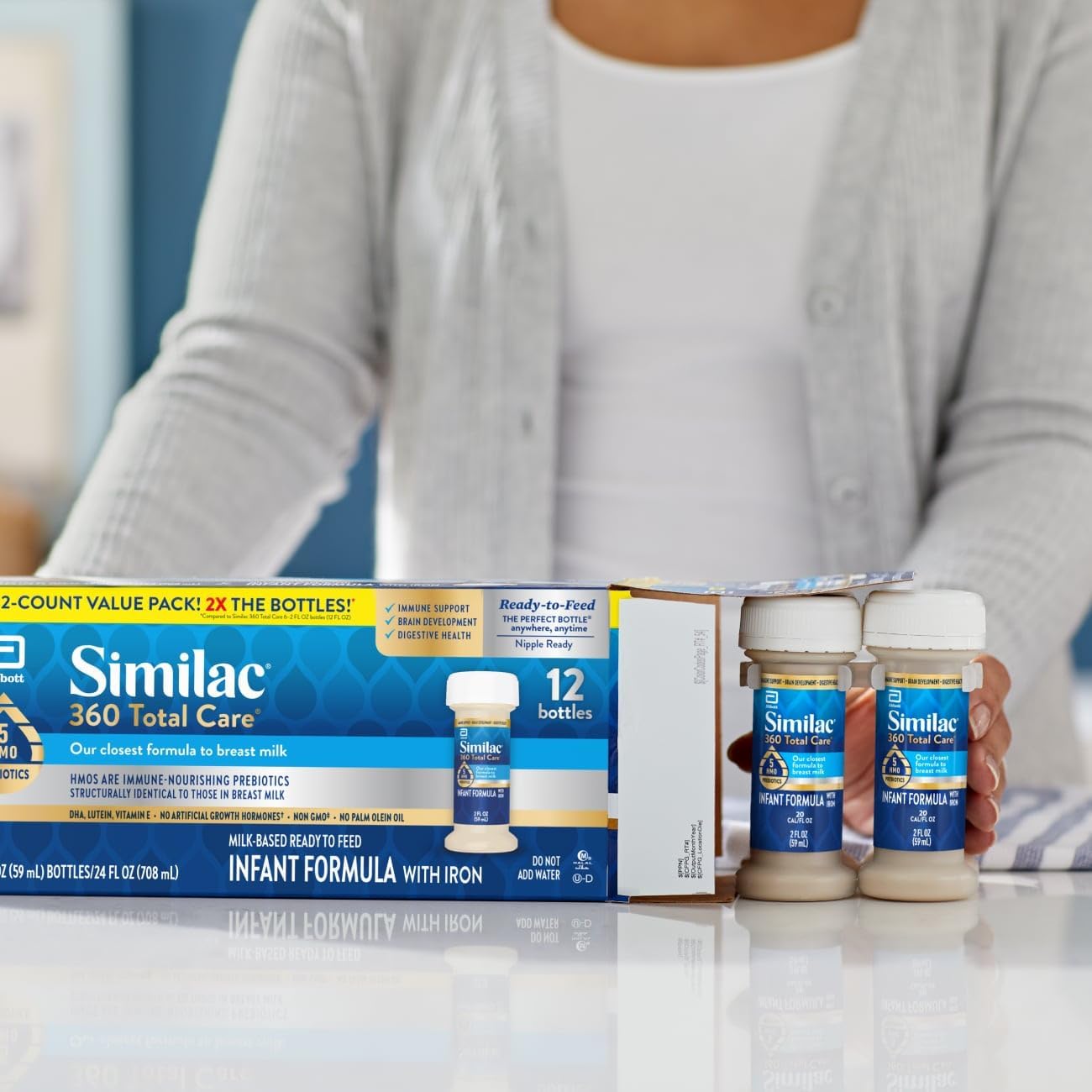 Similac 360 Total Care Infant Formula, Has 5 HMO Prebiotics, Our Close