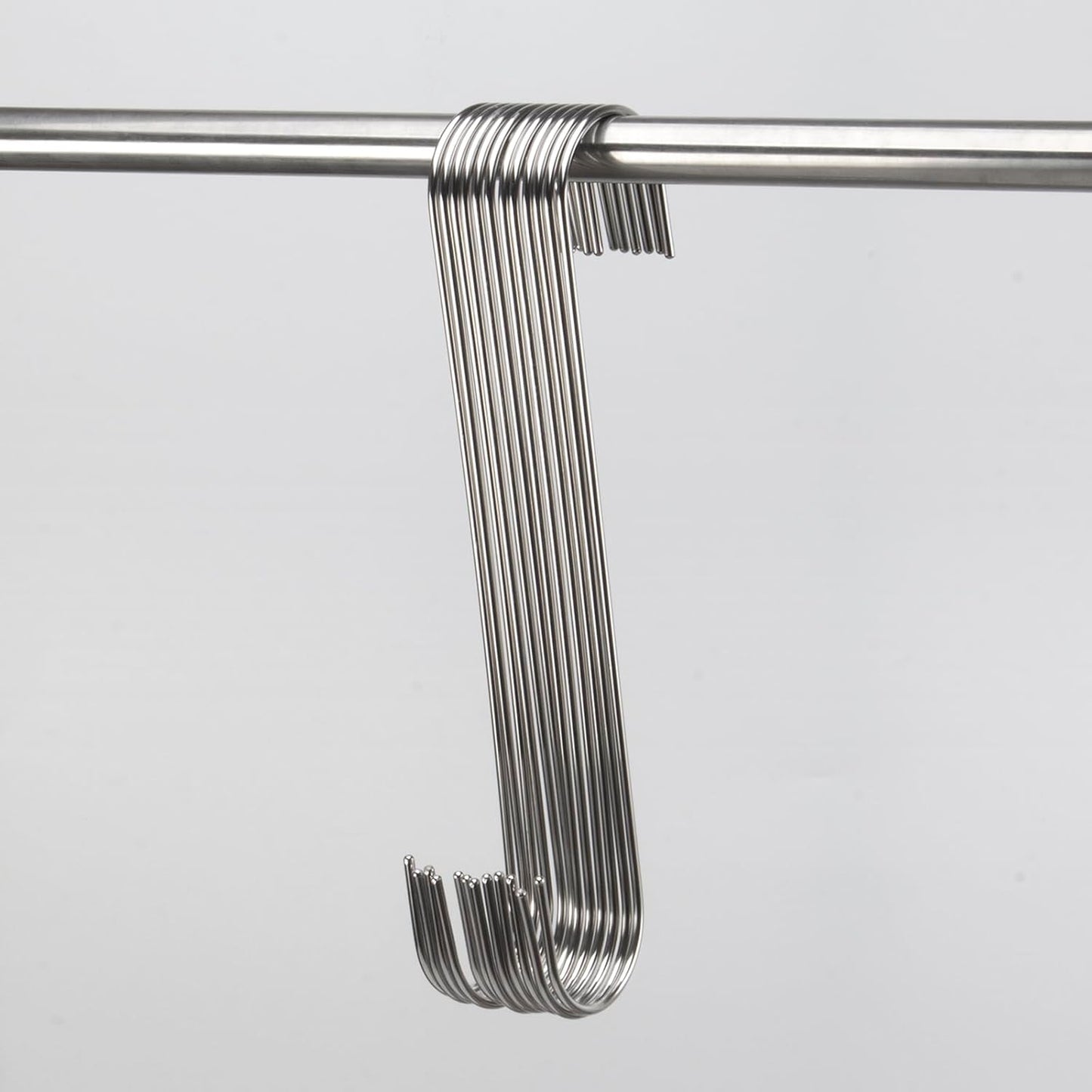 Extra Long S Hook Heavy Duty for Hanging Plants Bird Feeders Stainless Steel (11.8inch/12pack)
