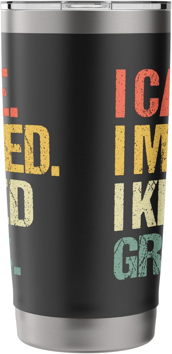 I Came I Mowed I Kicked Grass - Funny Landscaping Lawn Mower Stainless Steel Insulated Tumbler