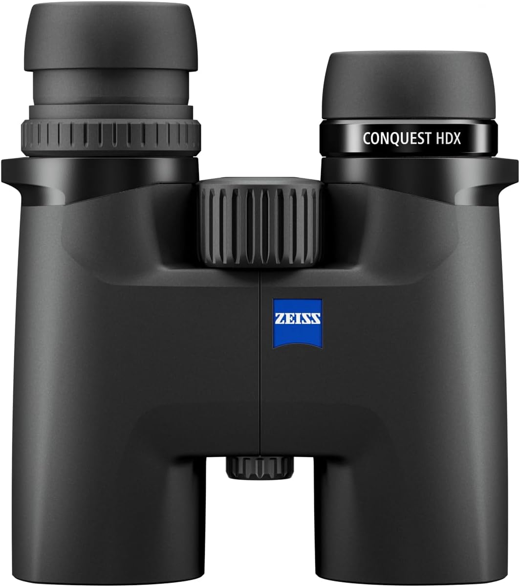 ZEISS Conquest HDX Binoculars 8x32 Waterproof, Compact with LotuTec T* HD Coated Glass for Optimal Clarity in All Weather Conditions for Bird Watching, Hunting, Sightseeing, Black