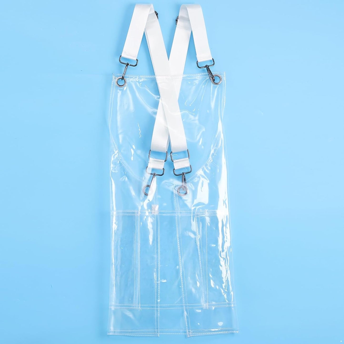 CHICTRY Oil-Proof Waterproof TPU Apron Cross Back Apron Heavy Duty Work Apron for Dishwashing Cleaning Gardening Transparent One Size