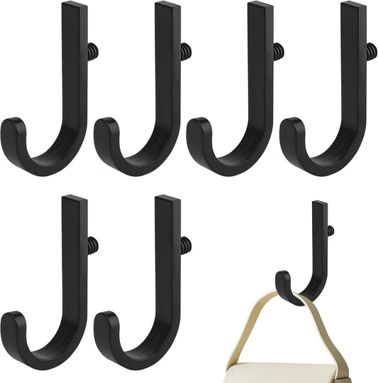 6 Pack J Shaped Tool Hooks Compatible with Suncast & Craftsman Shed Accessories, Black Premium Plastic Shed Hooks for Shed Organization, Garden & Garage Storage Hooks and Hanging Accessories