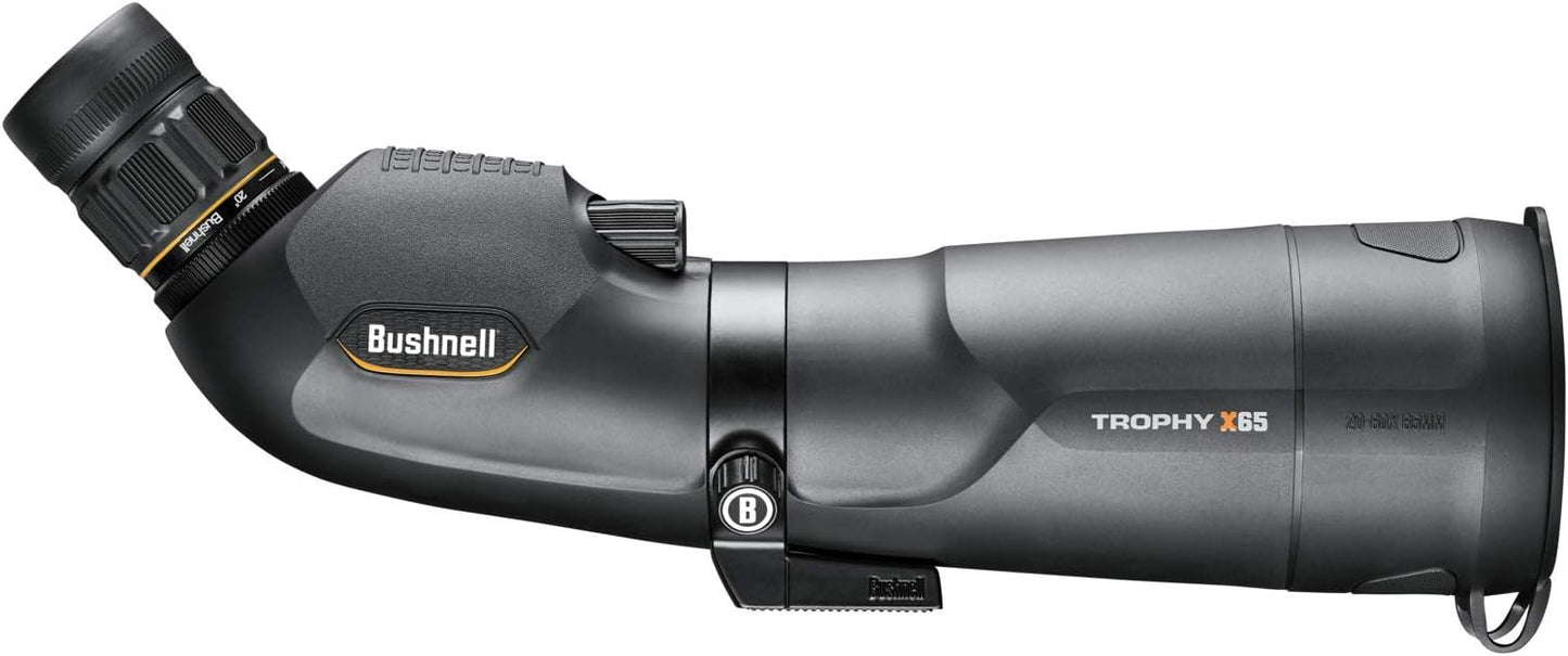 Bushnell Trophy Xtreme Spotting Scope 20-60x65 – 45 Degree Angled Scop