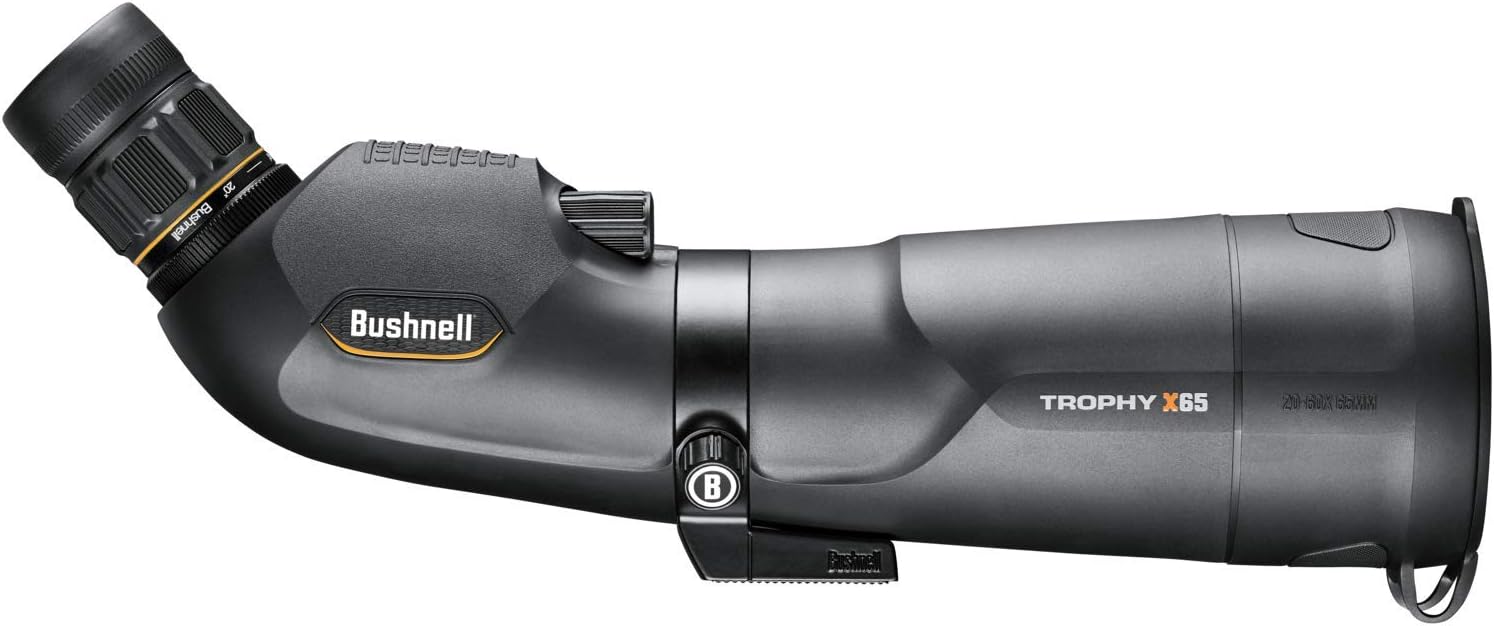 Bushnell Trophy Xtreme Spotting Scope 20-60x65 – 45 Degree Angled Scop