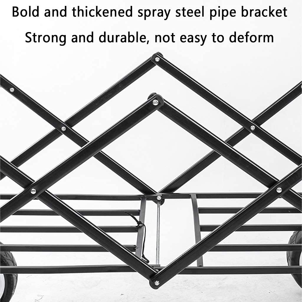 Portable Camping Cart,Outdoor Folding Utility Wagon Heavy Duty Folding
