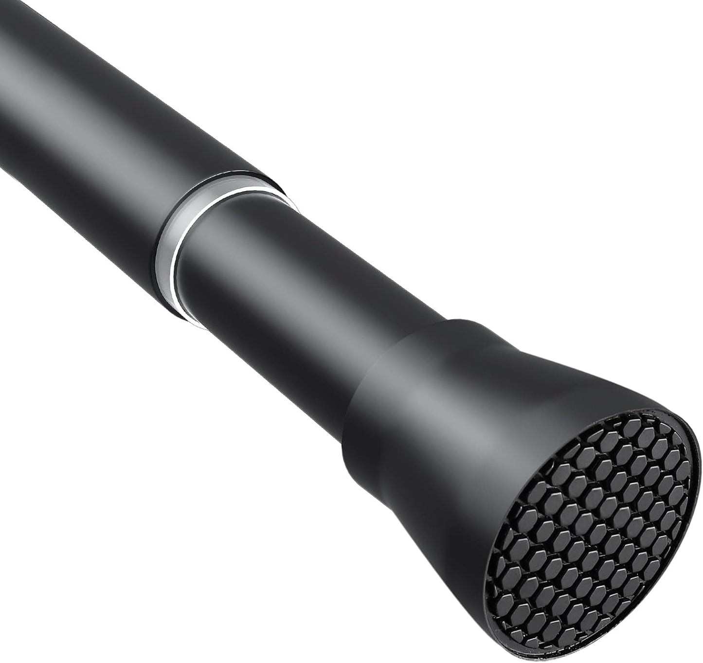 Tension Curtain Rod Black Tension Rod 28 To 48 Inch Spring Curtain Rods Non Slip Tension Rods 1pcs For Windows No Drilling Adjustable Tension Rods of Curtains Window Closet Kitchen Wardrobe
