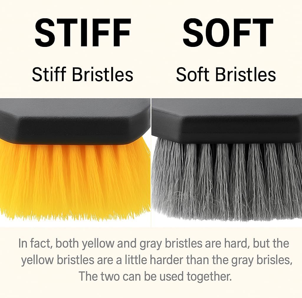 2 Pcs Bird Bath Brush Cleaner Safe for Birds Hard Bristle, Outdoor Fountain Cleaning Brush Accessories