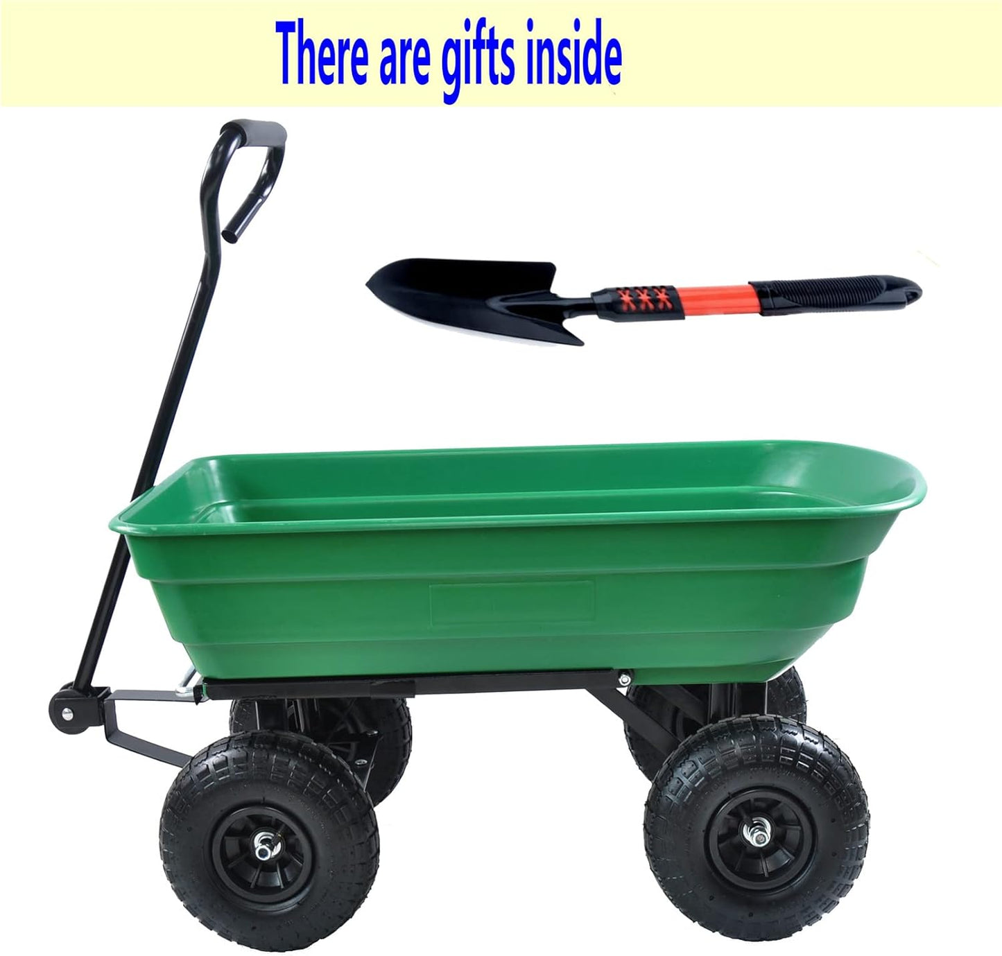 Garden Cart Outdoor Utility Wagon with Solid Wheels Beach Wagon,All Te