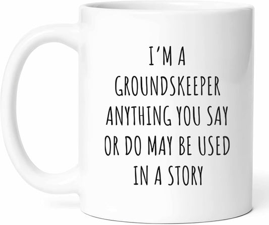Sarcastic Groundskeeper Mug - Lawn Care Specialist Coffee Cup - Landscape Artist Funny Gift From - Outdoor Maintenance Tea Mugs - Turf Management Cups - 11 Oz Ceramic Gifts For Garden Lovers