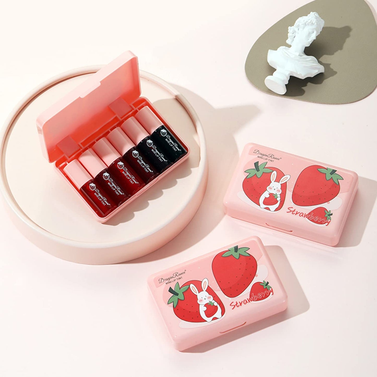 Eakroo 6 Colors Lip Tint Stain Mini Liquid Lipstick, Lip Gloss for Wom