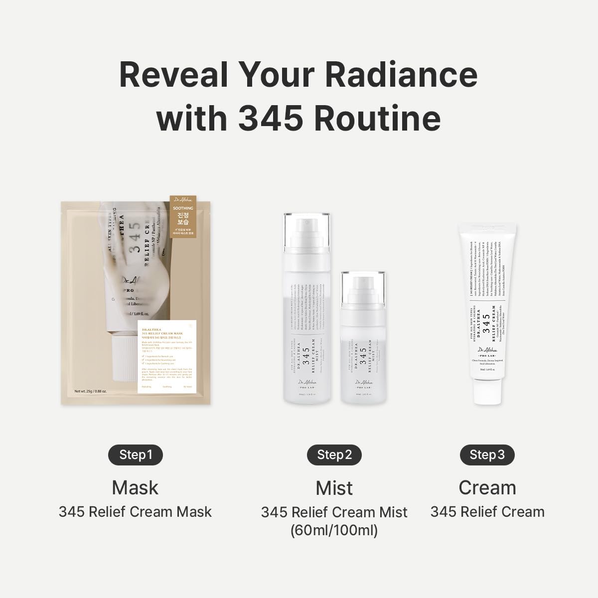 Dr.Althea 345 Relief Cream | Daily Face Moisturizer for Soothing Recov