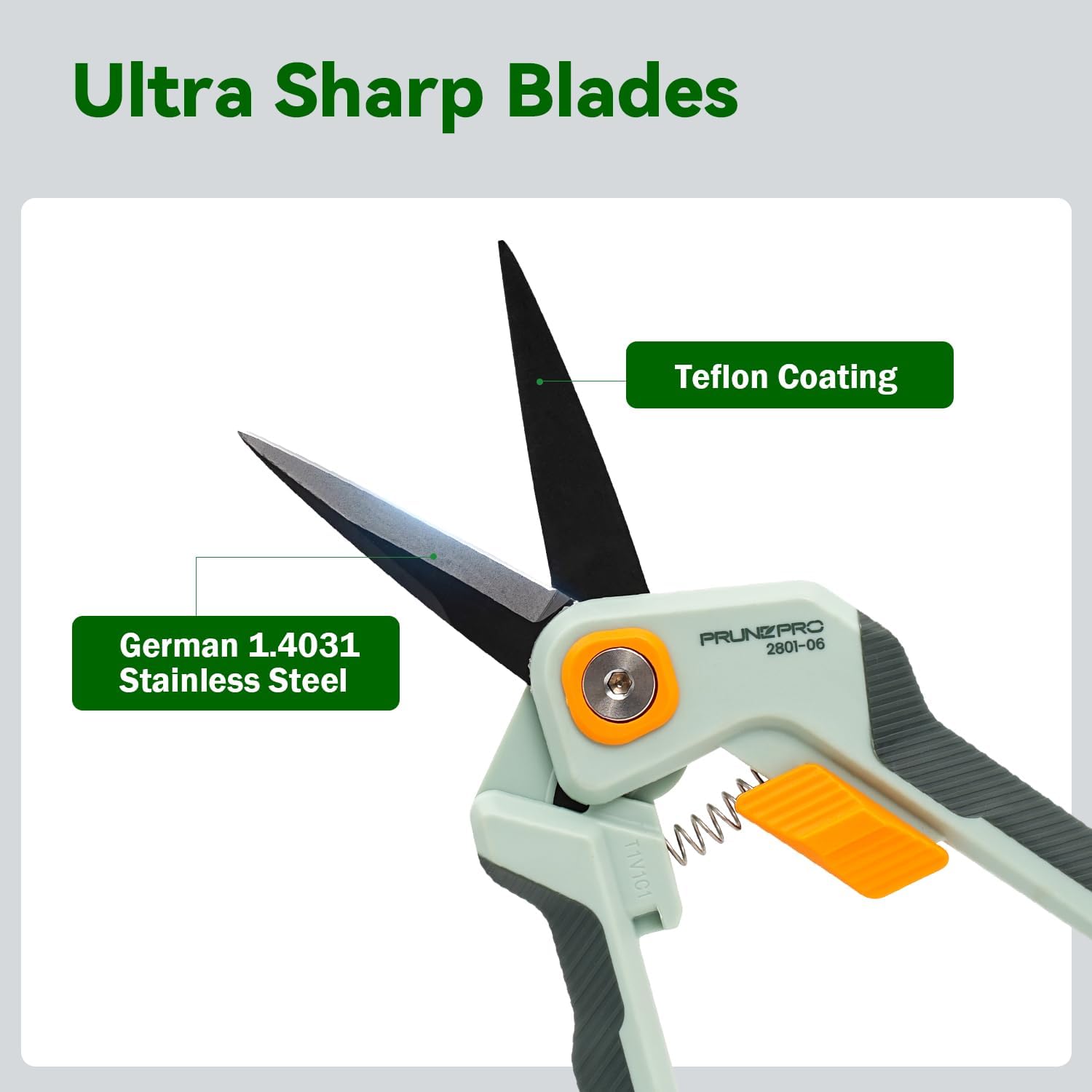 PrunePro Pruning Shears Gardening Scissors Set Professional Hand Prune