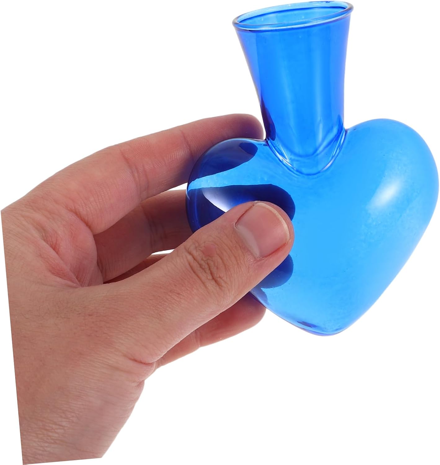PRETYZOOM 3pcs Heart Shaped Hydroponic Glass Vase Transparent Flower Pot for Home Decor Cute Desktop Planter for Indoor Plants Elegant Tabletop Decoration