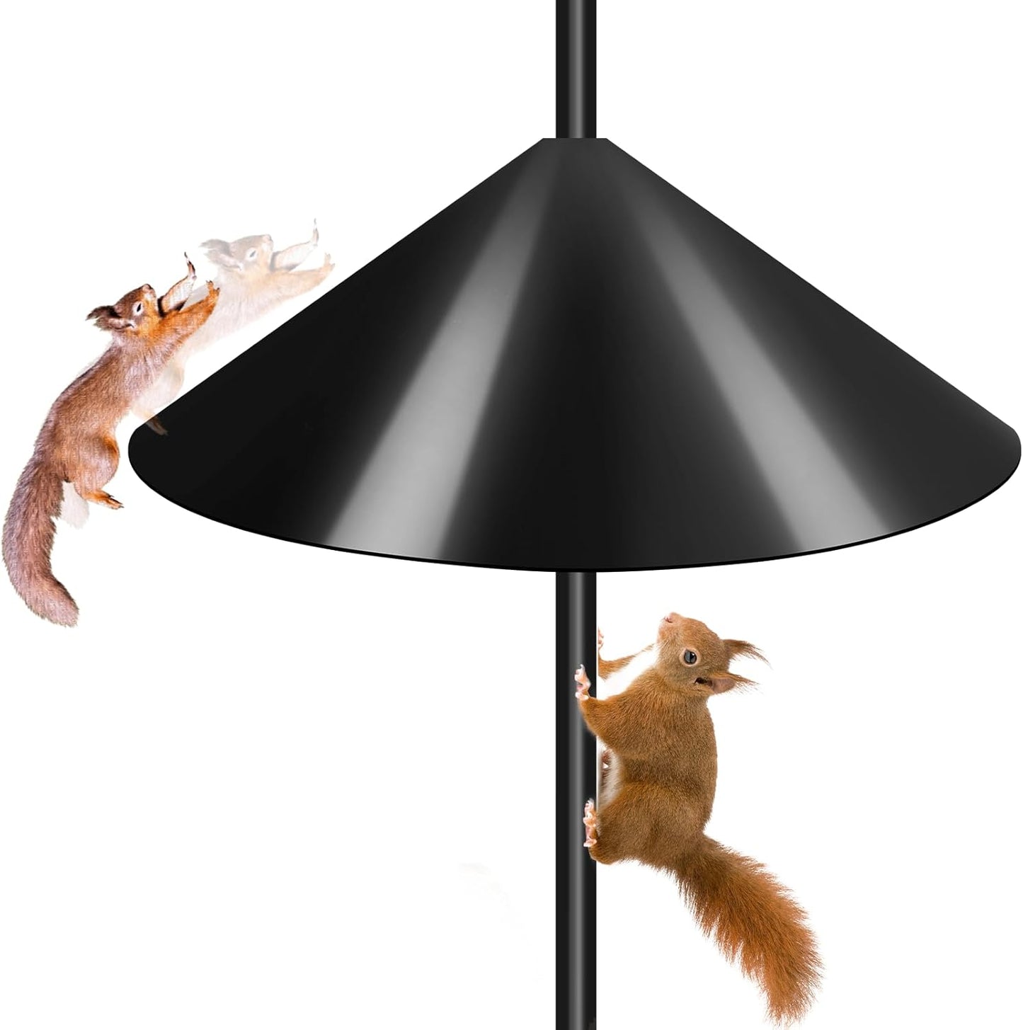 Gtongoko 19 Inch Squirrel Baffle for Bird Feeder Pole Squirrel Guards 