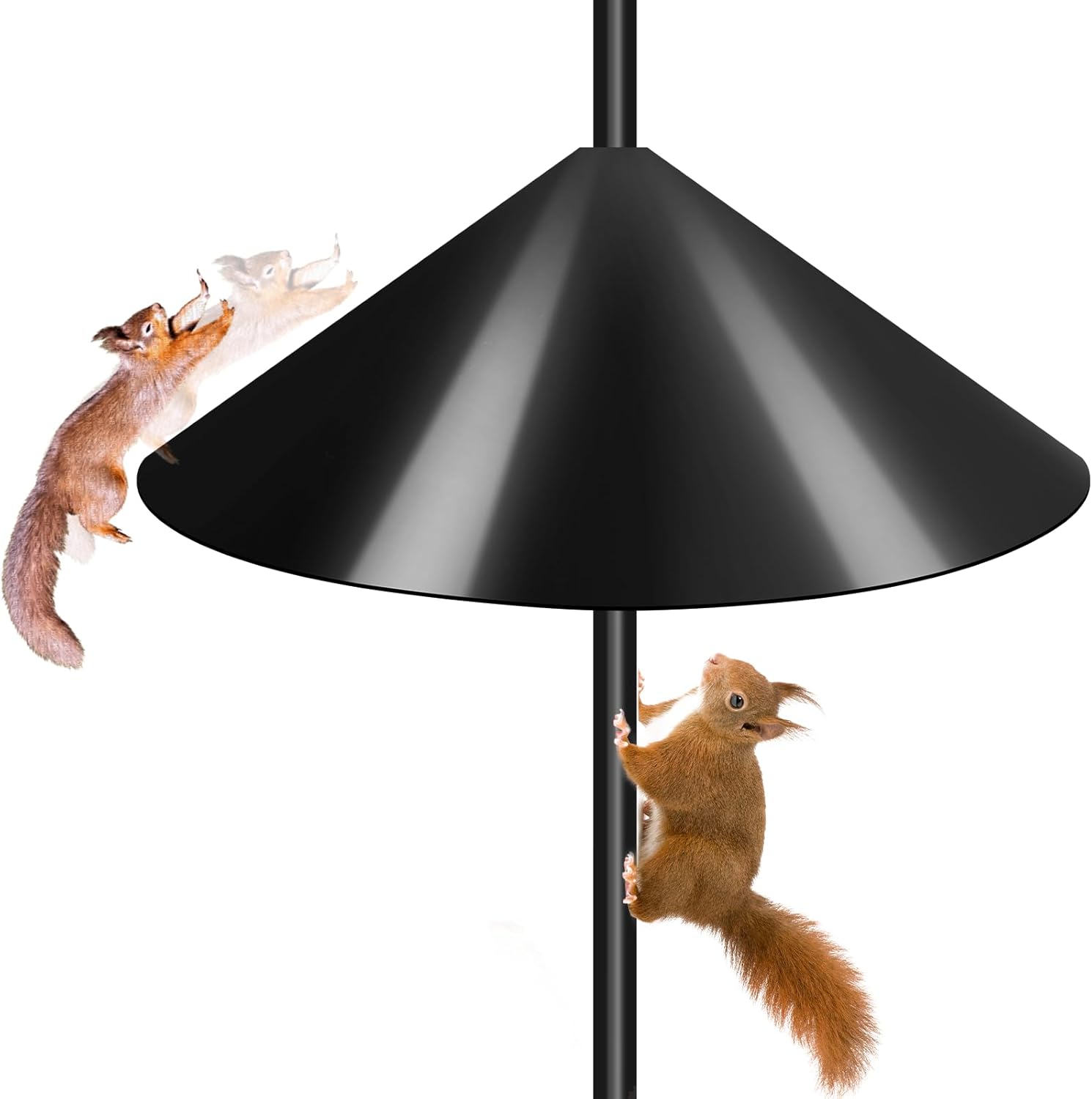 Gtongoko 19 Inch Squirrel Baffle for Bird Feeder Pole Squirrel Guards 