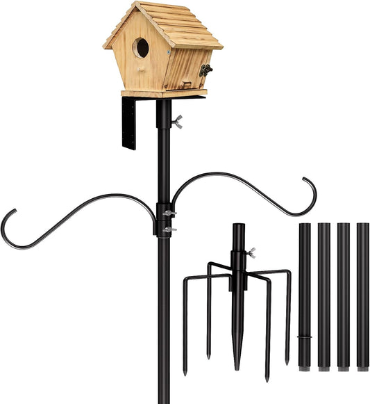 Bird House Pole Kit 80inch - Universal Metal Bird Feeders Pole Mount S