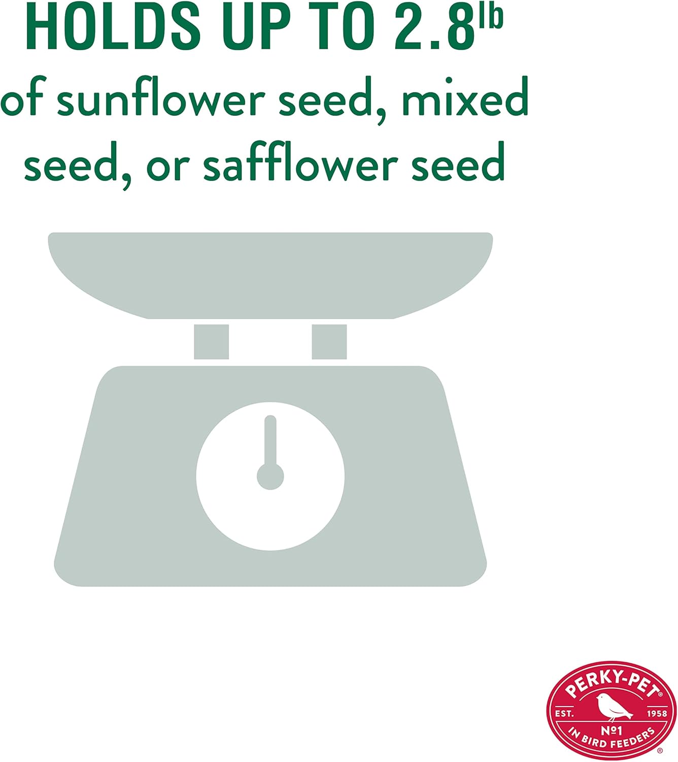 Perky-Pet Farmhouse Wild Bird Feeder - 2.8 lb Wild Bird Seed Capacity,