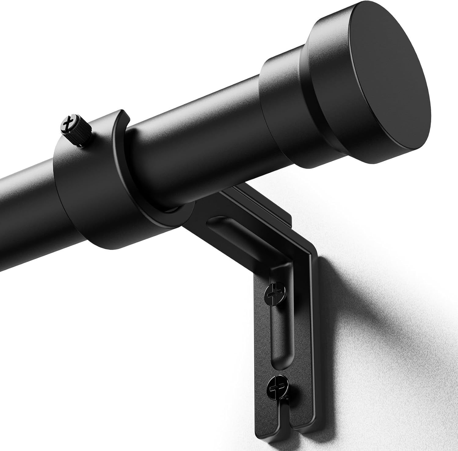 YaFex Curtain Rods 32-144 Inch, Heavy Duty 1 Inch Adjustable Curtain R