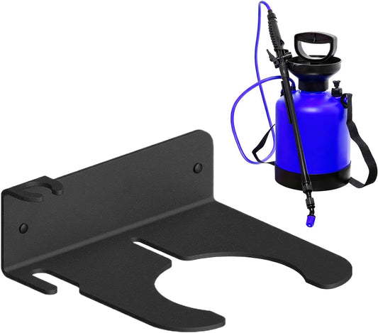 Garden Pump Sprayer Holder, Save Space Storage Rack, Wall-Mounted Gard