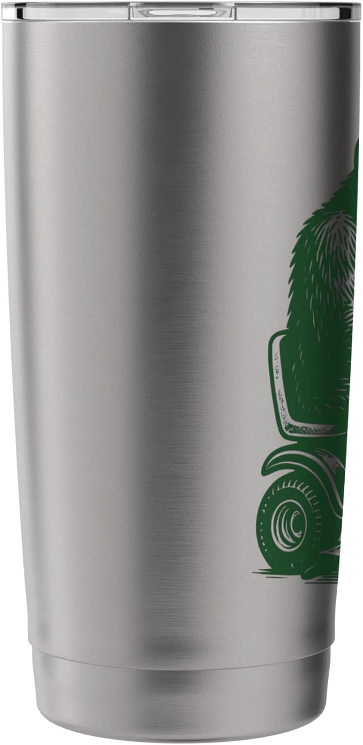 Bigfoot Lawn Mower Sasquatch Lawn Mowing Stainless Steel Insulated Tumbler