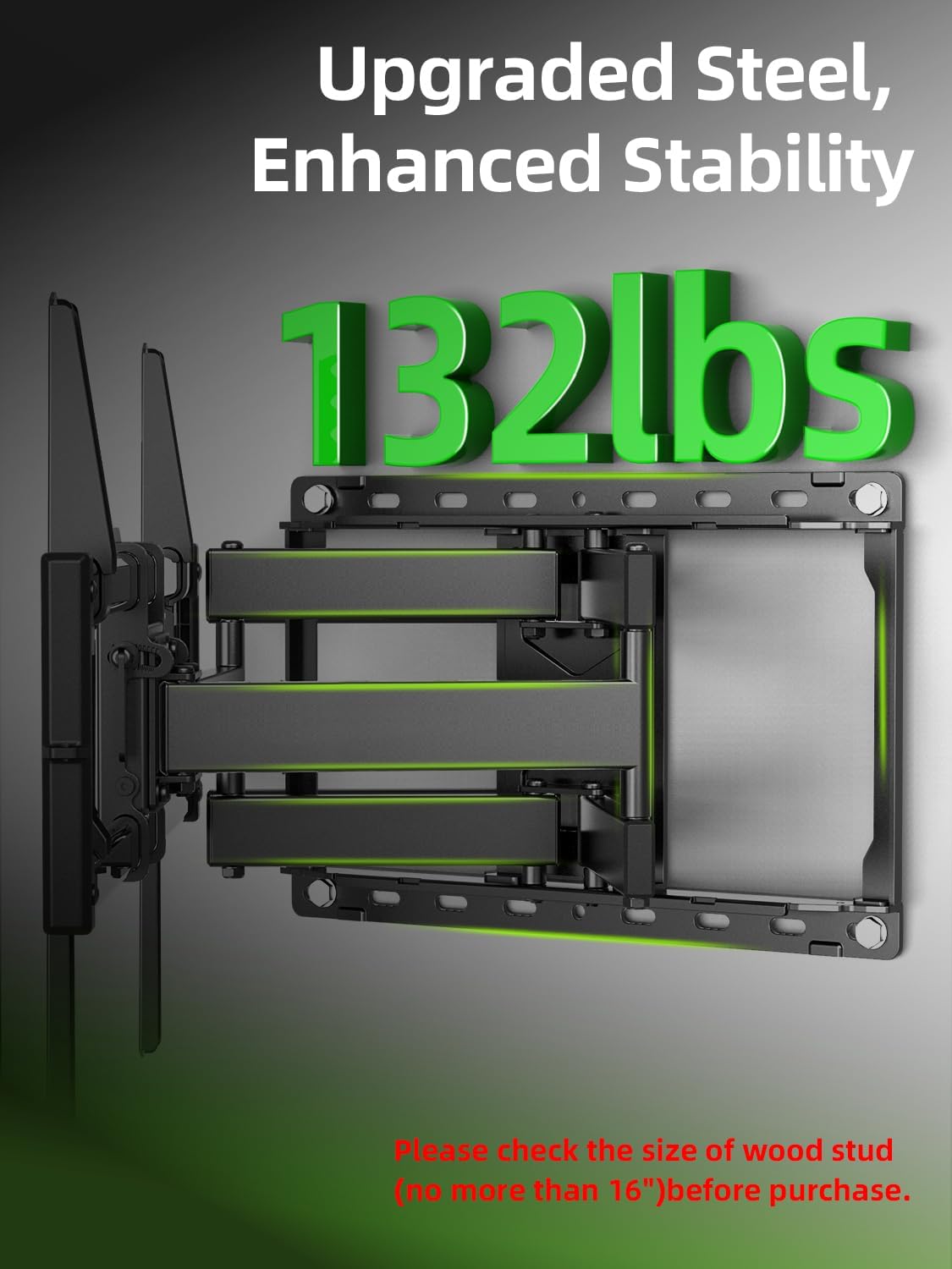 USX Mount Full Motion TV Wall Mount for Most 42-90 inch Flat Screen/LE