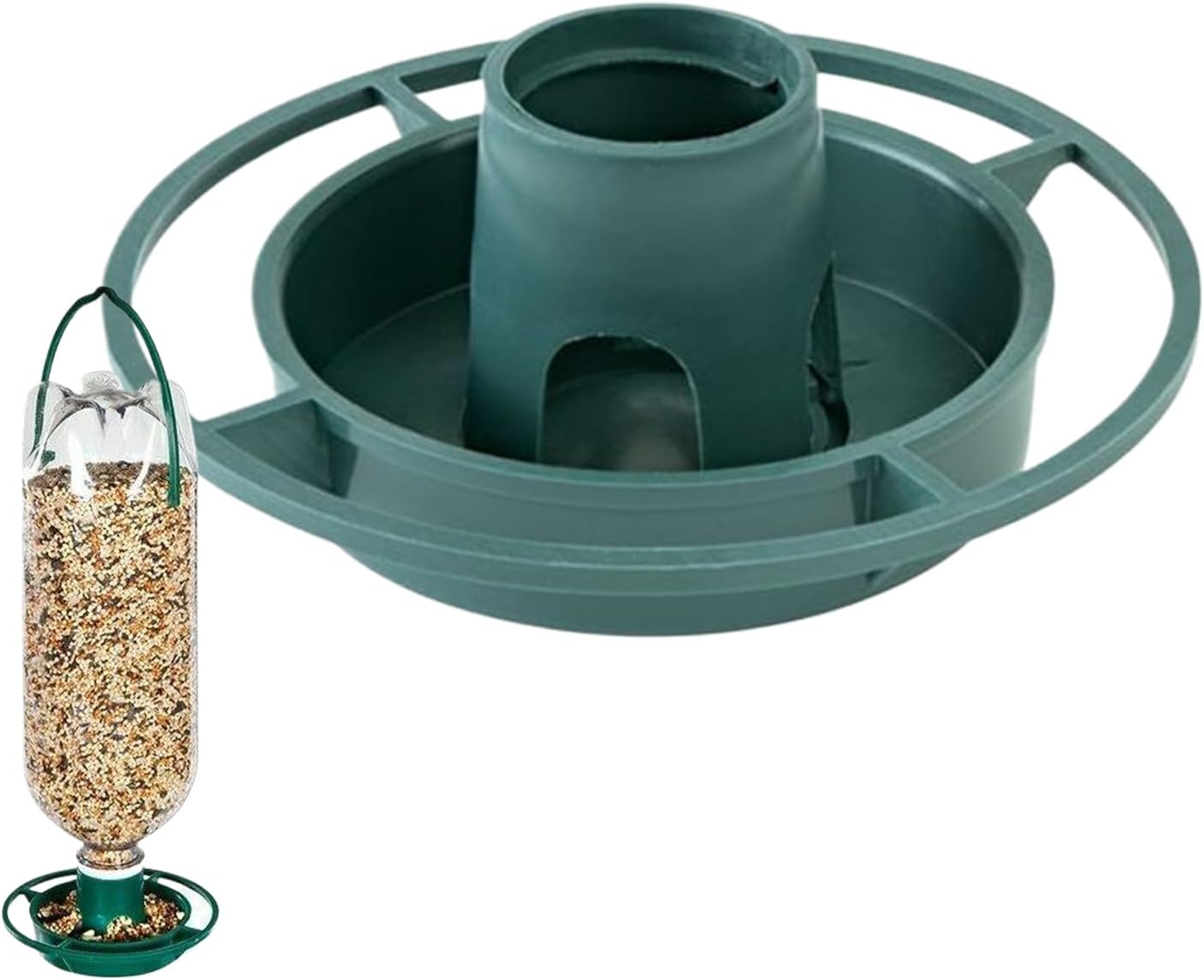 Outdoor Bird Feeder, Multifunctional Feeding Bowl, 8x6 Inches Hangable