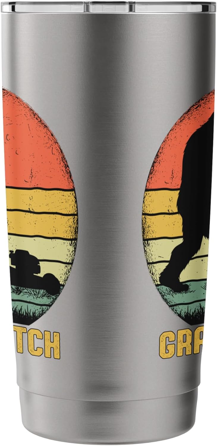 Grassquatch Bigfoot Lawn Mowing Stainless Steel Insulated Tumbler