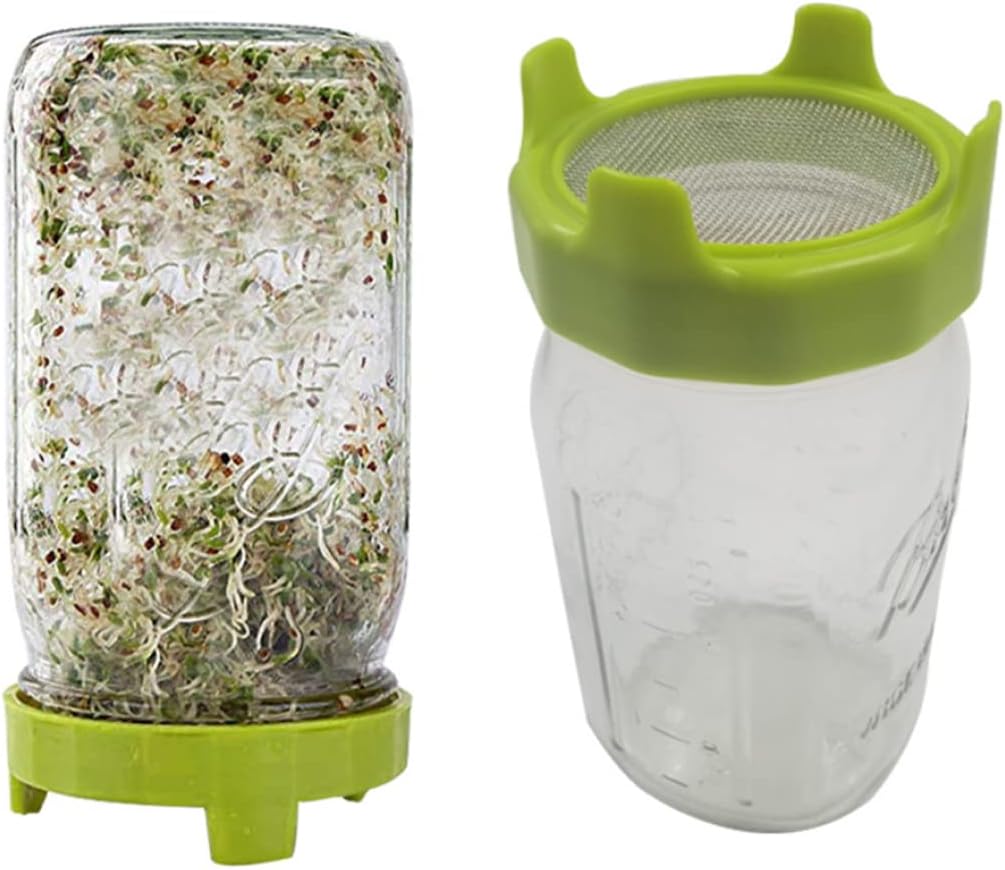 2pcs Sprouting Lid Garden Tools Lid Sprouting Net Cover Beans Sprouts 